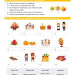 Thanksgiving Lesson (A1 Level) Gener…: English Esl Worksheets Pdf Throughout Thanksgiving Esl Worksheets