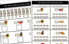Thanksgiving Life Skills Next Dollar Over Worksheet Freebie! intended for Thanksgiving Money Math Worksheets