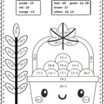 Thanksgiving Math: Colorcode Worksheets   Etsy Inside Thanksgiving Code Worksheet