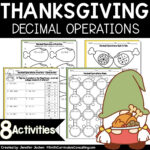 Thanksgiving Math: Decimal Operations Practice (Printable)   Etsy In Thanksgiving Decimal Worksheets