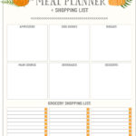 Thanksgiving Meal Planners & Shopping List Printables   Free Throughout Thanksgiving Menu Worksheet