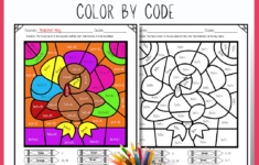 Thanksgiving Multiplication Colorcode | Fun Math Activities with Thanksgiving Multiplication Worksheets
