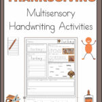 Thanksgiving Multisensory Handwriting Activities   Your Therapy Source With Regard To Thanksgiving Handwriting Worksheets