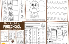 Thanksgiving No Prep Preschool Worksheets &amp; Activities - In My World with Thanksgiving Pre K Worksheets