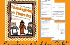 Thanksgiving On Thursday: Comprehension And Vocabulary Packet throughout Magic Tree House Thanksgiving on Thursday Worksheets