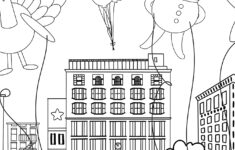 Thanksgiving Parade Placemat Coloring Page - Pineapple Paper Co. pertaining to Macy'S Thanksgiving Day Parade Worksheet