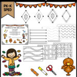 Thanksgiving Prewriting And Shapes Activities Inside Thanksgiving Pre Writing Worksheets