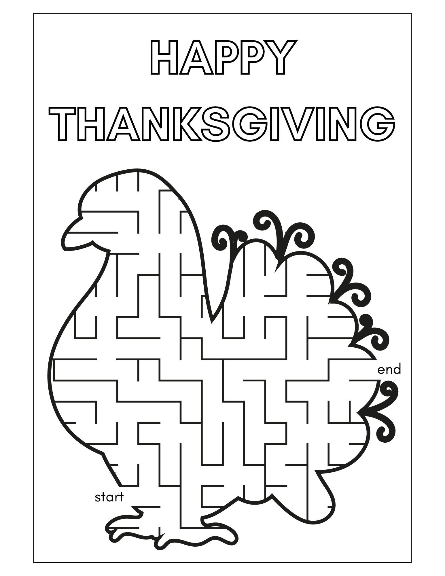 Thanksgiving Printables And Activity Pages For Kids - Minnesota Parent pertaining to Happy Thanksgiving Worksheets