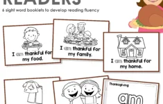 Thanksgiving Read &amp; Trace Sight Word Readers - In My World within Thanksgiving Reading Worksheets Kindergarten