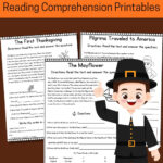 Thanksgiving Reading Comprehension Printables For Kids For First Thanksgiving Reading Comprehension Worksheet