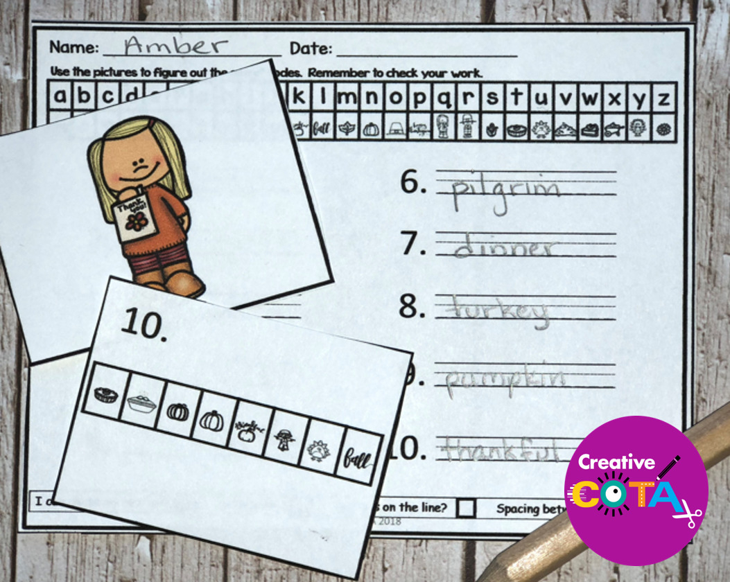 Thanksgiving Secret Code Worksheets - Your Therapy Source for Thanksgiving Secret Code Worksheets