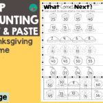 Thanksgiving Skip Counting Regarding Thanksgiving Skip Counting Worksheets
