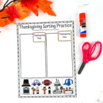 Thanksgiving Sorting Worksheet (Then And Now) Throughout Thanksgiving Then And Now Worksheet
