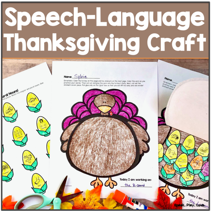 Thanksgiving Articulation Worksheets
