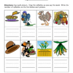 Thanksgiving Syllables Worksheet   Have Fun Teaching Intended For Thanksgiving Syllables Worksheet