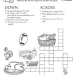 Thanksgiving Themed Crossword Puzzles • Beeloo Printable Crafts With Thanksgiving Crossword Puzzle Worksheet