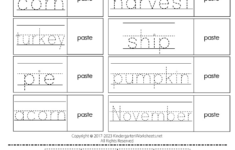 Thanksgiving Tracing Worksheet - Free Printable, Digital, &amp; Pdf regarding Easy Thanksgiving Worksheets