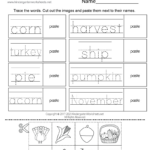 Thanksgiving Tracing Worksheet   Free Printable, Digital, & Pdf Throughout Thanksgiving Words Worksheet