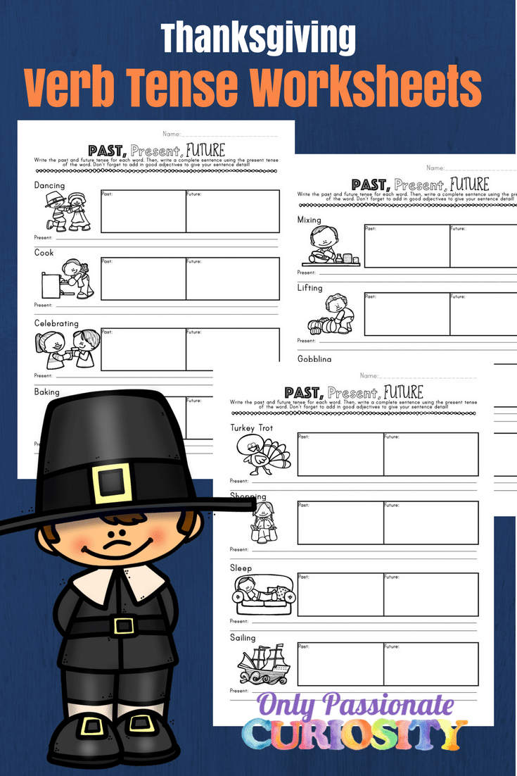 Thanksgiving Verb Tense Writing Worksheets - Only Passionate Curiosity pertaining to Thanksgiving Verbs Worksheet