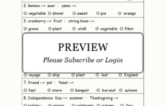 Thanksgiving Verbal Analogies - Enchanted Learning inside Thanksgiving Analogies Worksheet Answer Key