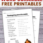 Thanksgiving Word Scramble Free Printable With Answer Key With Regard To Thanksgiving Word Scramble Worksheet Answers