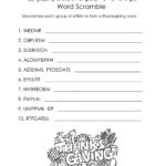 Thanksgiving Word Scramble (Free Worksheet) | Squarehead Teachers Pertaining To Unscramble Thanksgiving Words Worksheet