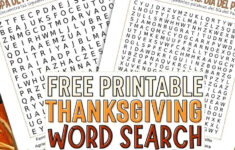 Thanksgiving Word Search Printable In Spanish [Free Printable within Thanksgiving Worksheets in Spanish Free