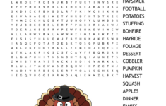 Thanksgiving Word Search - Wordmint inside Thanksgiving Word Search Worksheets