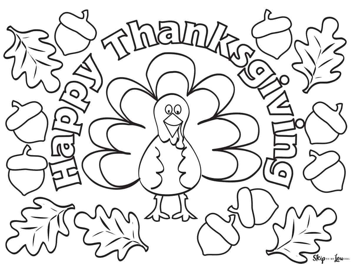 The Cutest Free Turkey Coloring Pages | Skip To My Lou regarding Thanksgiving Worksheets Coloring