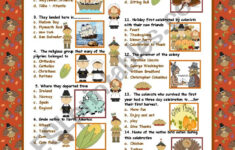 The First Thanksgiving Quiz (With Answers) - Esl Worksheetmaguyre within Thanksgiving Worksheet Answers