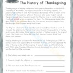 The History Of Thanksgiving Worksheet In The Real Story Of Thanksgiving History Channel Worksheet