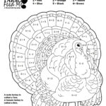 Turkey Colornumber Worksheets — #Teachkyag Pertaining To Thanksgiving Turkey Worksheets