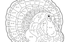 Turkey Colornumber Worksheets — #Teachkyag pertaining to Thanksgiving Turkey Worksheets