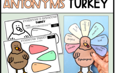 Turkey Craft Synonyms And Antonyms Fall Thanksgiving in Thanksgiving Synonyms And Antonyms Worksheet