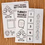 Turkey Trouble Sequencing   Simply Kinder + Printable Membership With Regard To Thanksgiving Sequencing Worksheet