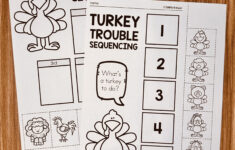 Turkey Trouble Sequencing - Simply Kinder + Printable Membership with regard to Thanksgiving Sequencing Worksheet
