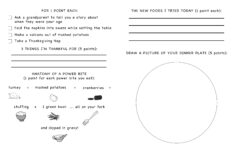 Ty'S Thanksgiving Challenge pertaining to Thanksgiving Challenge Worksheet Answers