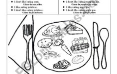 Whatã‚Â´s On Your Thanksgiving Plate? - Esl Worksheetlina_Therese regarding My Thanksgiving Plate Worksheet