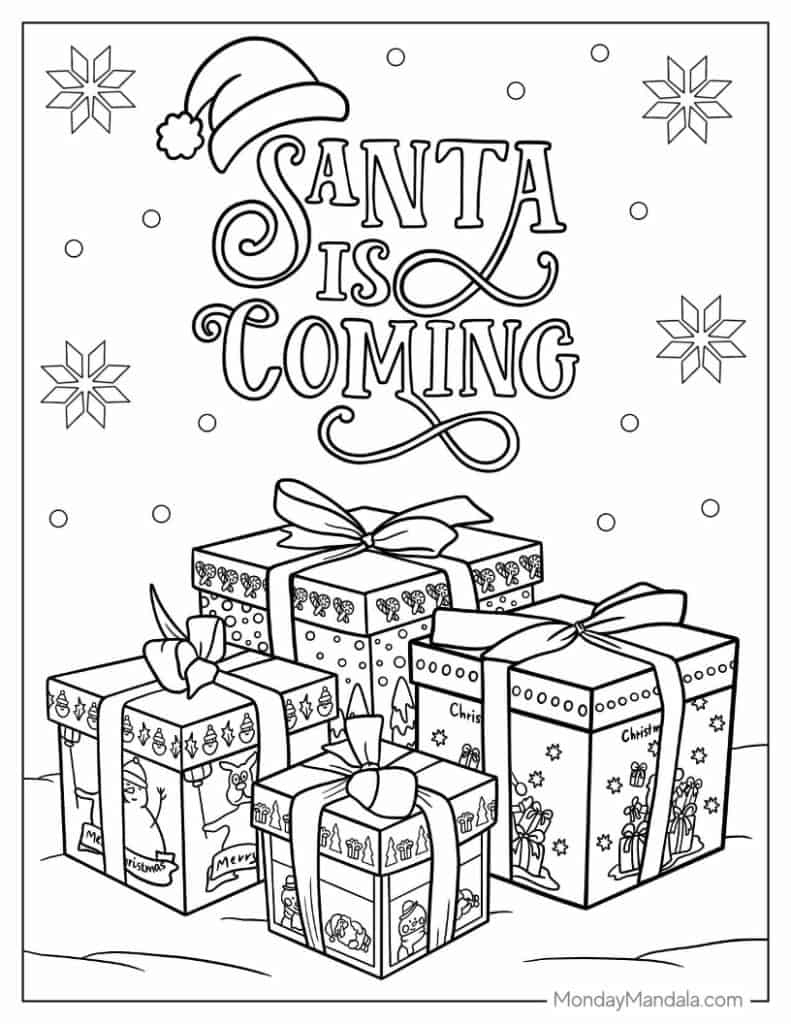 1,000 Christmas Coloring Pages (Free Pdf Printables) intended for Christmas Coloring Worksheets Free