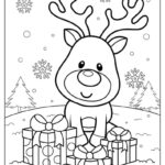 1,000 Christmas Coloring Pages (Free Pdf Printables) Intended For Kindergarten Christmas Coloring Worksheets