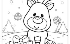 1,000 Christmas Coloring Pages (Free Pdf Printables) intended for Kindergarten Christmas Coloring Worksheets