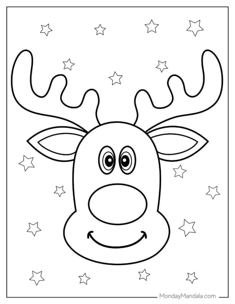 1,000 Christmas Coloring Pages (Free Pdf Printables) within Christmas Coloring Worksheets For Kindergarten