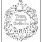 12 Days Of Christmas Coloring Pages (13 Coloring Sheets)   Easy Regarding 12 Days Of Christmas Statistics Worksheets