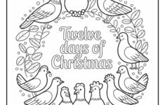 12 Days Of Christmas Coloring Pages (13 Coloring Sheets) – Easy regarding 12 Days of Christmas Statistics Worksheets