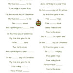 12 Days Of Christmas Worksheet   Worksheets Library In The 12 Days Of Christmas Worksheets
