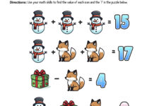 12 Days Of Holiday Math Puzzles—Printable K-8 Worksheets — Mashup Math with 12 Days Of Christmas Math Worksheets Answers