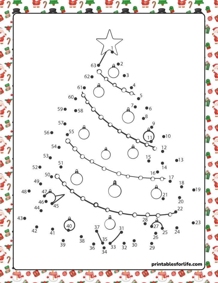 Free Printable Connect the Dots Christmas Worksheets