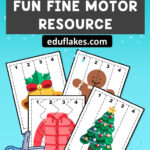 20 Pages Christmas Scissor Skills Fine Motor Center, Cutting For Christmas Fine Motor Skills Worksheets