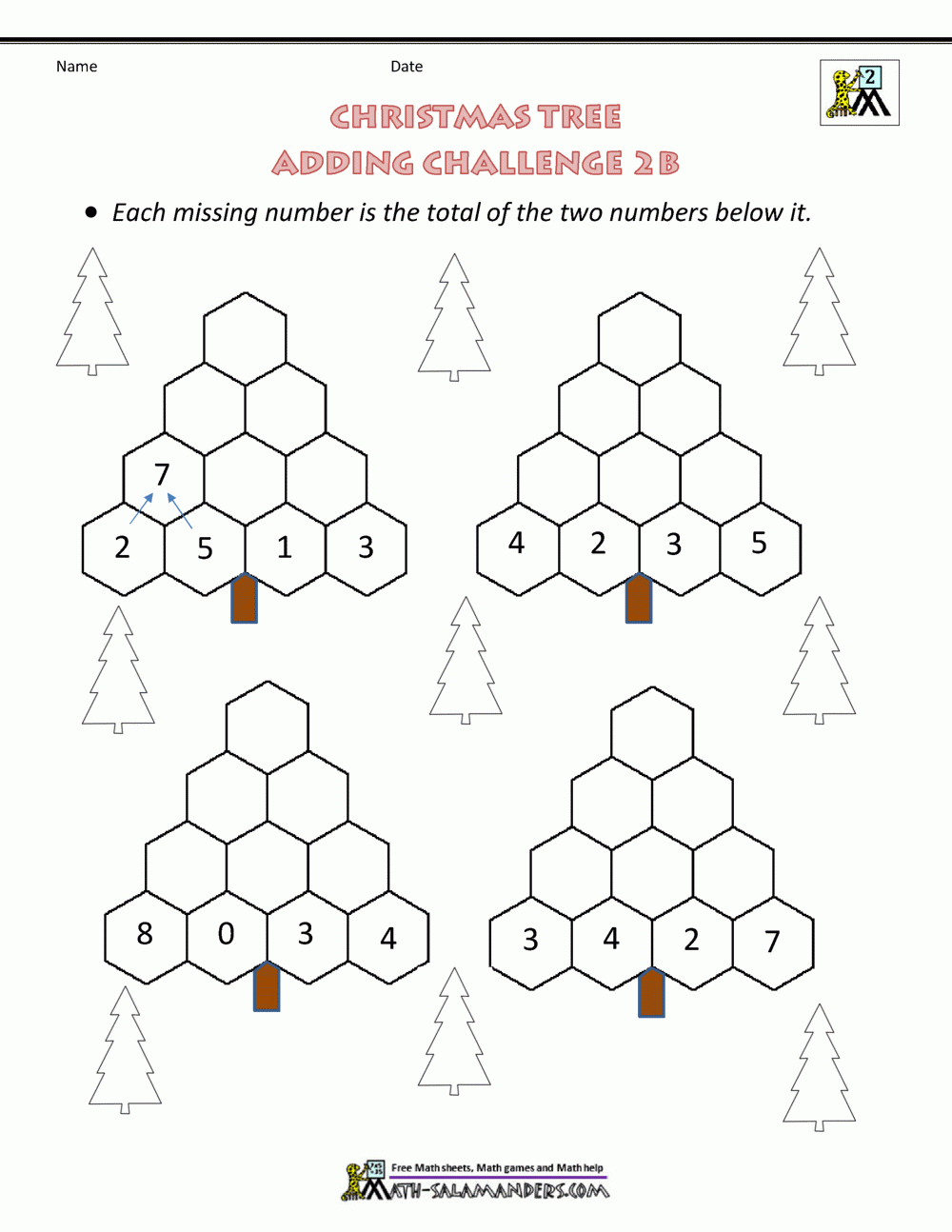 2Nd Grade Christmas Math Worksheets throughout Free Printable Christmas Math Worksheets 2nd Grade