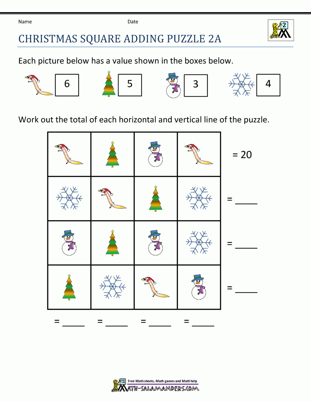 2Nd Grade Christmas Math Worksheets with Second Grade Christmas Worksheets